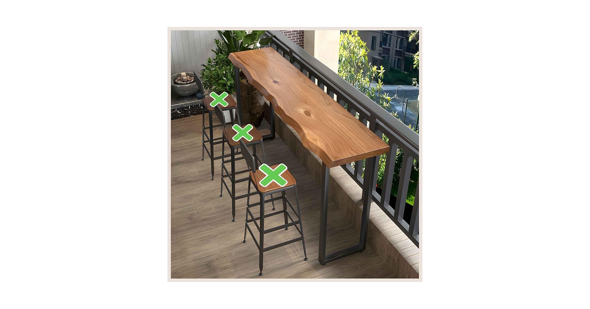 Amazon｜STUJHKL カウンターテーブル バーテーブル 高さ105cm